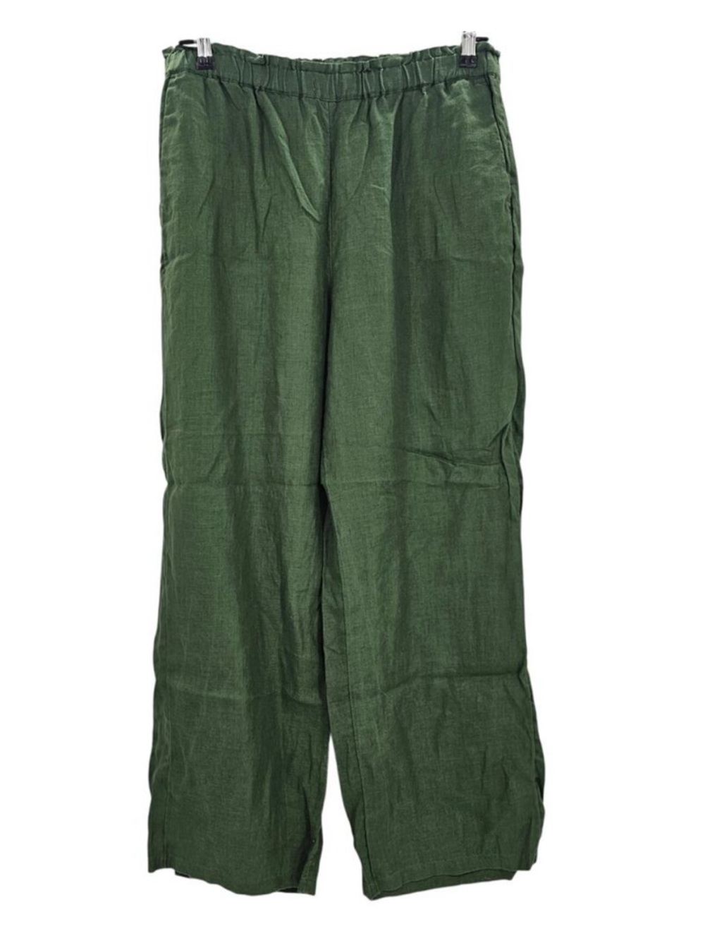 ❤️🔥J. Crew - Olive Green Soleil Linen Pull-On Pants - M